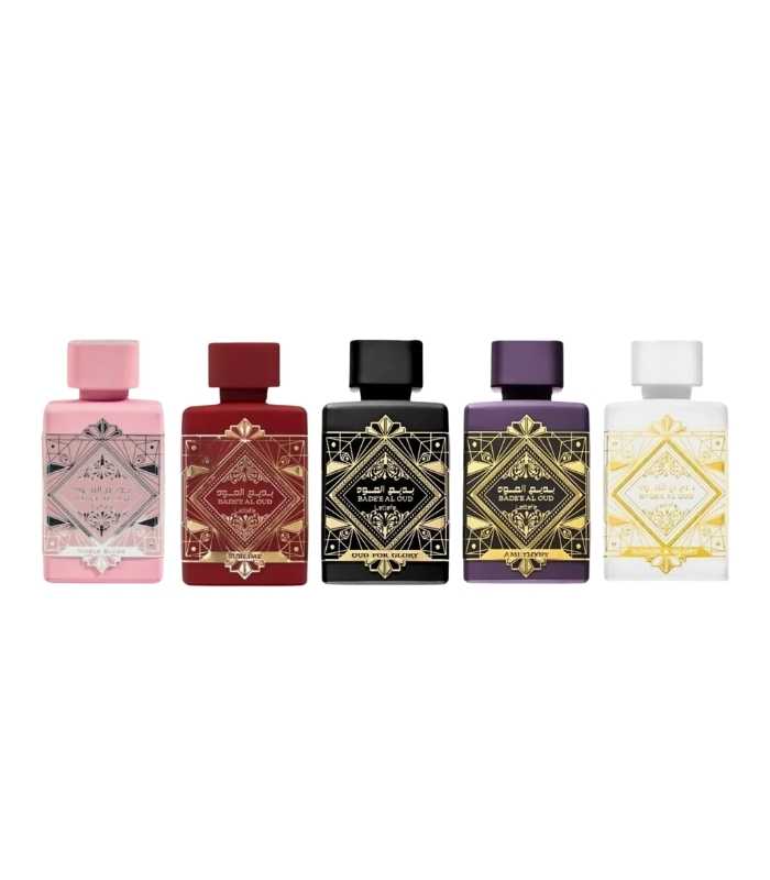 Lattafa Bade'e Al Oud Collection – 5 × 5 ml EDP Gift Set for Unisex (Honor & Glory + Sublime + Amethyst + Oud for Glory + Noble Blush)