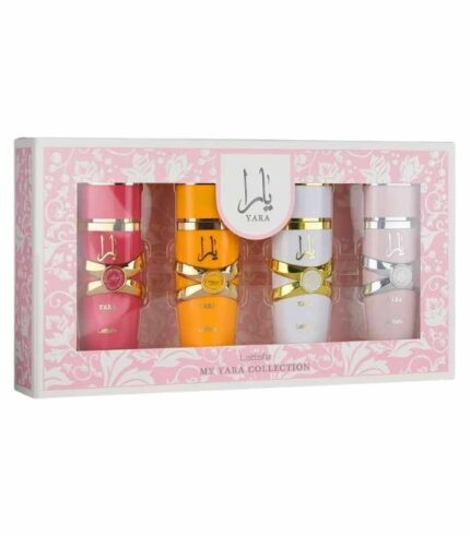 Lattafa My Yara Collection – 4 × 25 ml EDP Gift Set for Women (Yara + Yara Moi + Yara Tous + Yara Candy)